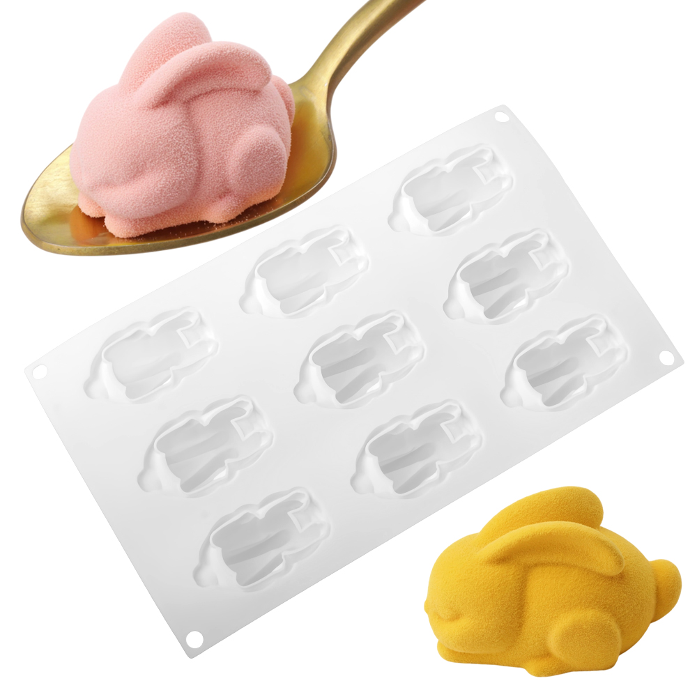 9 Hücreli Çömelmiş Uzun Kulakl - Bunny Cake Mold incelemesi ve fiyatı